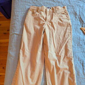 Lands End Womens Size 8 Petite wide leg pants.  Tan